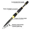 Fishing Pole 1.8m Fishing Rod Kit, Retractable Fishing Rod and Reel Combo with Line, Bionic Lure, Hook and Carry Bag, Fishing Rods (Size : A_1.8M) view 3