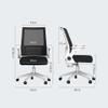 Ergonomic Mesh Chair with Adjustable Height and Lumbar Support Swivel Lumbar Support Desk Computer Chair,Home Office Chair,with Flip up Armrests, for Conference Room (Size : B) view 3