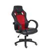 High Back Executive Office Chair, Adjustable Swivel Computer Chair, Ergonomic Swivel Computer Desk Chair, Headrest and Lumbar Support, Black and red view 1