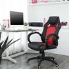 High Back Executive Office Chair, Adjustable Swivel Computer Chair, Ergonomic Swivel Computer Desk Chair, Headrest and Lumbar Support, Black and red view 2