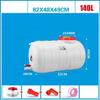 SHENJIA Large Capacity Water Tank 140L Plastic Water Storage Tank with Cover and Valve, Horizontal Square Water Storage Bucket for Household Camping Outdoor Self-Driving Tour view 2
