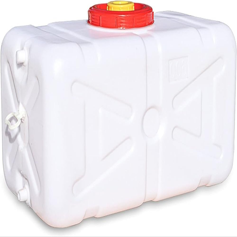 SHENJIA Water Tank Camping Water Storage Carrier Jug Outdoor White Water Tank with Faucet Thick Plastic Water Storage Container Portable Home Storage Bucket Acid(Size:15L)