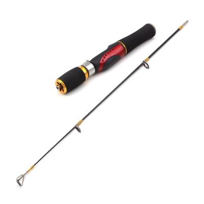 HEAIQI Fishing Pole Fishing Pole Winter Fishing Ice Fishing Rod Feeder Carp Fishing Pole Carbon 2 Section Spinning Rod Conveniently Carrying Fishing Rods, A_65cm