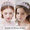 Atoden Birthday Crown and Queen Sash - Purple Crystal Tiara Rhinestone Headband for Women Princess Party Gifts view 3
