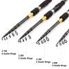 HEAIQI Fishing Pole Pocket Travel Pole Carbon Fishing Rod Portable Telescopic Fishing Rod Casting Spinning Fish Hand Fishing Tackle Sea Rod Fishing Rods (Size : Spinning_2.7 m) view 3