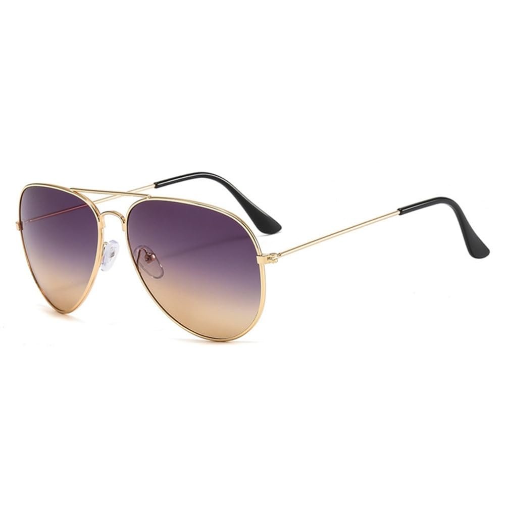 MTZJH Sunglasse Woman Men Alloy Frame Ocean Gradient Lens Sun Glasses Female Male Eyewear,2,One size