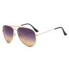 MTZJH Sunglasse Woman Men Alloy Frame Ocean Gradient Lens Sun Glasses Female Male Eyewear,2,One size view 1