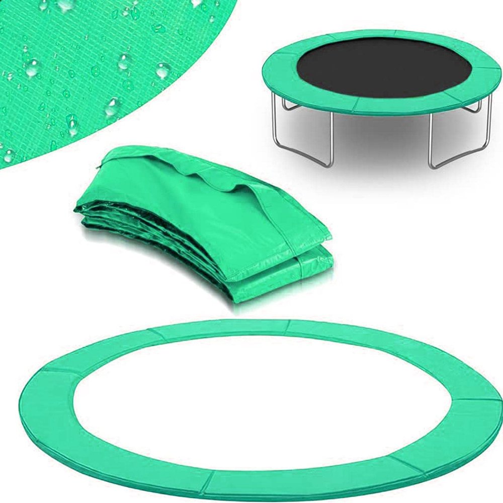ZGFUSVFD 6ft, 8ft, 10ft, 12ft, 13ft, 14ft, 16ft Replacement Trampoline Surround Pad, Safety Guard Spring Cover Edge Protection, Trampoline Replacement Pad Padding Surround Pads, Green