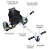 Hoverboards Seat Attachment, Hoverboards Go Kart Attachment for Kids & Adults, Accessory for Self Balancing Scooter, Fit for 6.5" 8" 10" Hoverboards Ideal Gift (White) view 2