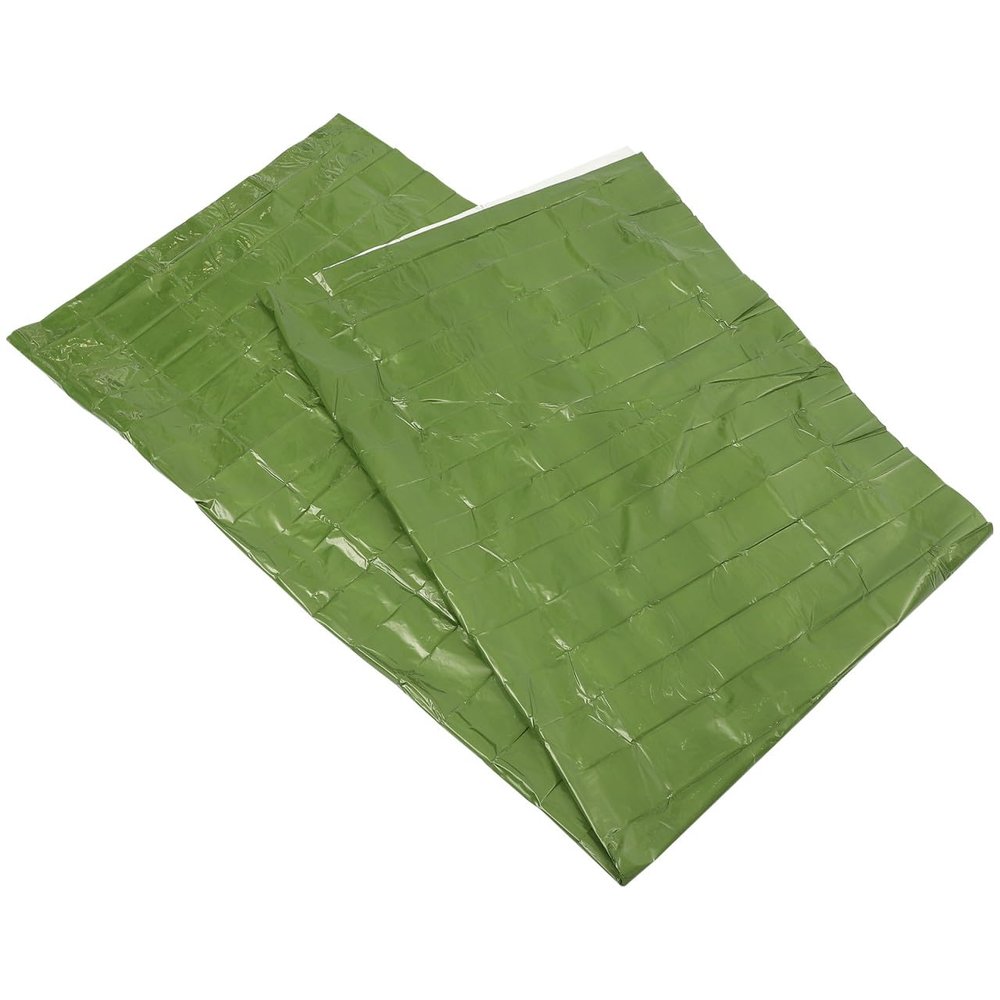 Balacoo Outdoor Emergency Blanket Survival Warm Blanket Camping Accessories Hiking Accessories Multi-use Emergency Blanket Travel Tin Sleep Sack Waterproof Emergency Blanket Pe Field, 210X130X2CM