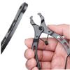 balacoo Repairing Tools Chain Link Removal Link Pliers Friction Shifter Chain Plier Quick Link Padded Shorts Chain Repair Tool Bike Feet Holders for Stretching Tools for Wrench, 9.2X4X0.5cm, Black view 4