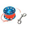 KOMBIUDA 1set Scuba Diving Spool Aluminum Alloy Line Reel Signal Buoy Line for Cave Diving Search Recovery Essential for Underwater Navigation view 1