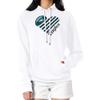 G-III Sports Women's White Philadelphia Eagles Heart Graphic Fleece Pullover Hoodie view 1