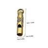 WHAMVOX Copper Whistle Pendant Skull Design Portable Outdoor Whistle for Hiking Camping and Survival Keychain Functionality view 2