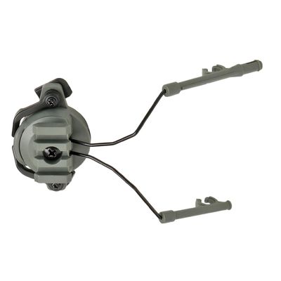 KOMBIUDA Rotary Helmet Headset Adapter Set for Rails Easy Installation Earmuff Holder Compatible with Tactical Gear Green Color