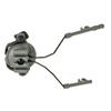KOMBIUDA Rotary Helmet Headset Adapter Set for Rails Easy Installation Earmuff Holder Compatible with Tactical Gear Green Color view 1