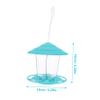 Balacoo Squirrel Outdoor Bird Food Holder Food Bowl Hanging Automatic Automatic Parrot Feeder Food Hummingbird tub Plastic Tool Outdoor Bird Feeder cage Shape Bird Feeder, 16X16CM view 3