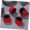 Fishing Rod Wrap Straps 10 Pack Elastic Neoprene Sticky Red view 3