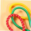 POPETPOP 6pcs Camping Accessories Tent Elastic Rope Clips Elastic Rope Buckle Hook for Outdoor Use Random Color view 3