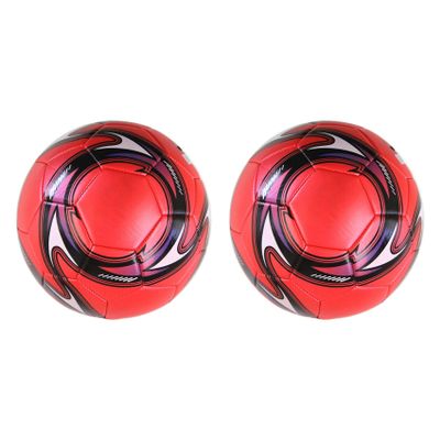 Bdfhjln 2 x Professional Football Size 5 Training Official Football Ball Competition Outdoor Football Red