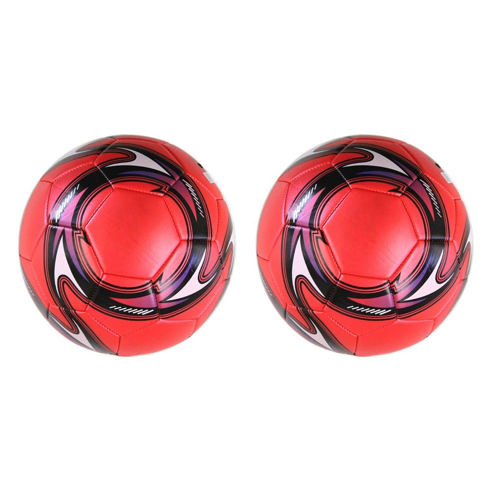 Bdfhjln 2 x Professional Football Size 5 Training Official Football Ball Competition Outdoor Football Red