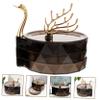Cabilock Swan Shape Jewelry Box Elegant Jewelry Organizer for Earrings and Necklaces Lightweight Material for Home Display and -giving Ice Tea view 3
