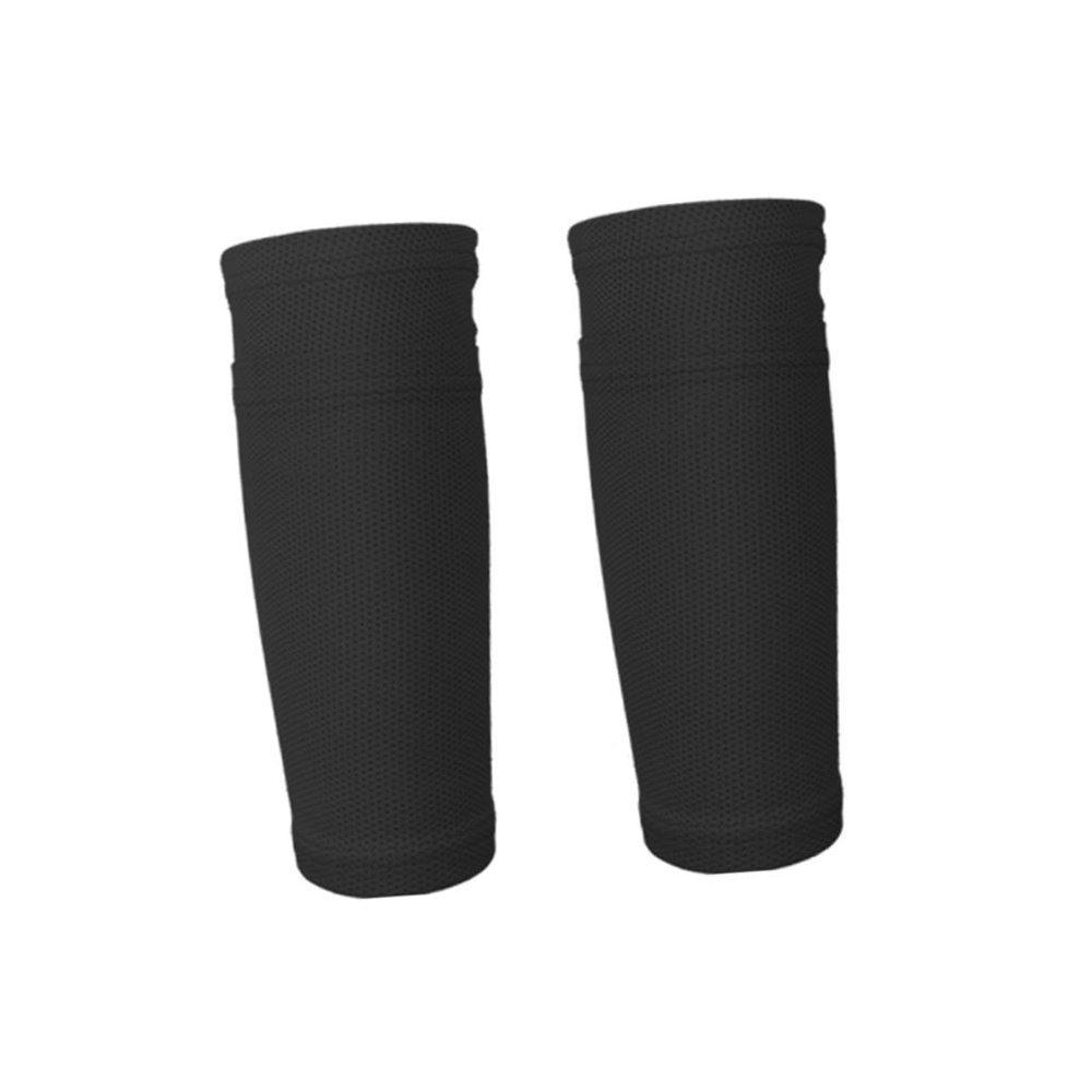 WHAMVOX High Elastic Shin Guard Socks Breathable Mesh Calf Sleeves for Football Running Exercise Black Sweat Absorption Calf Muscle Support