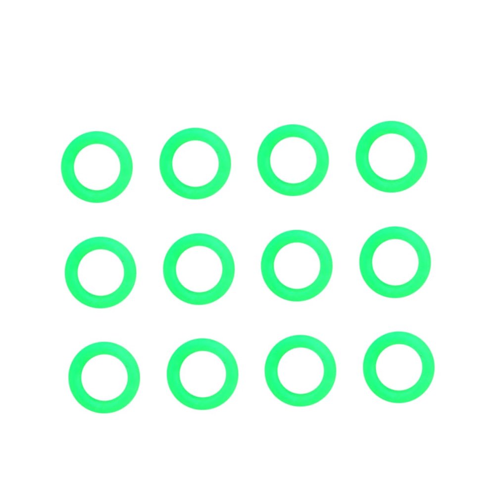 POPETPOP 100pcs Silicone Night Ring for Tent Pegs Dark Nail Ring Safe Reminders Easy to Use for Camping and Travel