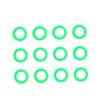 POPETPOP 100pcs Silicone Night Ring for Tent Pegs Dark Nail Ring Safe Reminders Easy to Use for Camping and Travel view 1