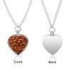 Baked Beans Food Pet Urn Necklace for Ashes Cremation Jewelry Keepsake Pendant Memorial Gifts for Dog Cat, style view 2