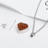 Baked Beans Food Pet Urn Necklace for Ashes Cremation Jewelry Keepsake Pendant Memorial Gifts for Dog Cat, style view 4