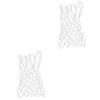 POPETPOP 2pcs Nylon Braided Basketball Net Replacement Heavy Duty for Basketball Rim Backboard Weatherproof School Sports Courts view 1
