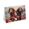 Italian Dachshund Greeting Cards Blank Note Cards with Envelope Anniversary Card Thanks Card 4 X 6 Inches view 3