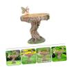balacoo Resin Bird Feeder Decorative Outdoor Food Tray for Garden and Vibrant Adornment to Attract Birds for Courtyards and Backyards view 2