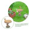 balacoo Resin Bird Feeder Decorative Outdoor Food Tray for Garden and Vibrant Adornment to Attract Birds for Courtyards and Backyards view 3