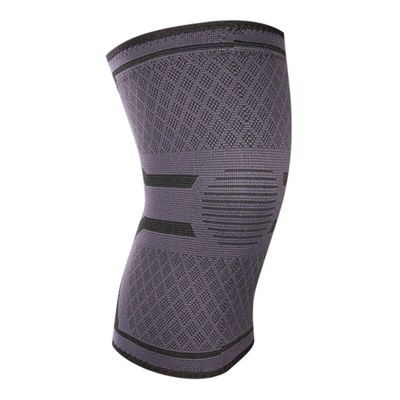 FRCOLOR Elastic Knee Support Brace for Men Sports Knee Pad Running Cycling Non-slip Design for Basketball Football Volleyball Running Tennis Weight Lifting Grey Xl