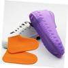KOMBIUDA Unisex Silicone Rain Shoes Cover Waterproof Anti-Slip Shoe Protector for Adults and Boys and Girls Thick Sturdy Design Reusable for Outdoor Use Orange view 3