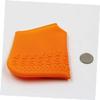 KOMBIUDA Unisex Silicone Rain Shoes Cover Waterproof Anti-Slip Shoe Protector for Adults and Boys and Girls Thick Sturdy Design Reusable for Outdoor Use Orange view 4