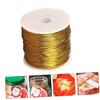 NineFit Basics 4rolls Gold Elastic Cord Decorative Craft Rope for Packaging Wrapping and Crafts and Stretchy Twine for Secure Binding Elegant Gold view 2