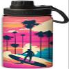 NineFit Basics Surfer style among palm trees at sunset design 18 oz Sports Insulated Kettle Stainless Steel Water Bottles Outdoors,Leak Proof, Multicolor, 164-bwb0324bb350008-06 view 1