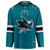 Fanatics Youth San Jose Sharks Home Breakaway Jersey Size L/XL Ages 12-18 Years NHL Licensed Hockey Jersey, Teal view 1