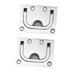 Yardenfun 2pcs Stainless Steel Flush Mount Lifting Handle Boat Hatch Pull for Cabinets and Applications with Screws view 1