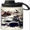 NineFit Basics Hand drawn drum set and drummer design 18 oz Sports Insulated Kettle Stainless Steel Water Bottles Outdoors,Leak Proof, White and black, 164-bwb0324bb350007-01 view 1