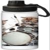 Three cute rock cats design 18 oz Insulated Water Bottle, Double Wall Vacuum Stainless Steel Water Bottle,Water Bottle Keeps Hot or Cold Sports Gym,Multicolor view 1