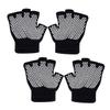 FRCOLOR 2pairs Gloves for Women Workout Yoga Half Finger Non-Slip Gloves Knitted Finger Protectors Comfortable view 1