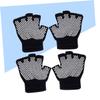 FRCOLOR 2pairs Gloves for Women Workout Yoga Half Finger Non-Slip Gloves Knitted Finger Protectors Comfortable view 4
