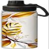 Autumn yellow leaves and branches illustration design Insulated Water Bottles 18 oz - Double Wall Vacuum Insulated Sports Water Bottle,Leak Proof, Yellow view 1