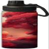 Autumn tree design Insulated Water Bottles 18 oz - Double Wall Vacuum Insulated Sports Water Bottle,Leak Proof, Red view 1