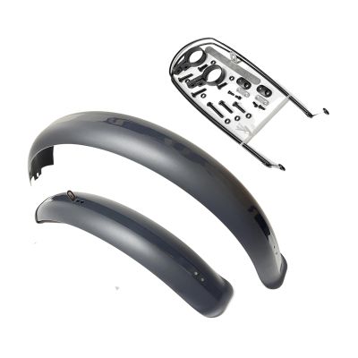 ZSYALY Fat Bike Fenders Set Front Rear Mudguards for MTB Off-Road Cycling Fenders Kit Bike Wings Full Coverage (20~26 * 4 inch) (Grey, 26inch)