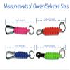 RedVex Cobra Paracord Key Fob with choice of clip - (Qty - 1) (ABS Clip, Blue, 5-inch) view 4